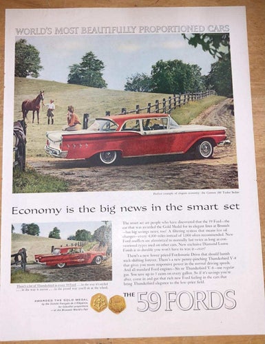 Tidningsutdrag 1959 Ford Fairlane