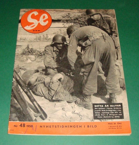SE nr 48 1950 - Korea, Karl XII, Gina Lollobrigida m.m.