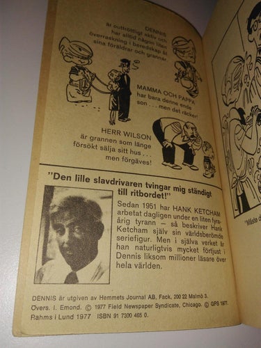 Strattoteket 2 Dennis av Hemmets Journal AB. Very Good Plus