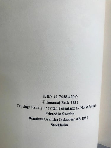 SEDAN KAN JAG ÄLSKA DIG Ingamaj Beck 1981