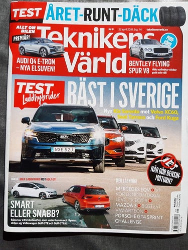 Teknikens Värld nr 9 2021: VW Golf GTI vs GTE, Mazda 3, Mercedes EQV