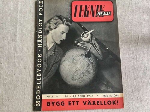 TEKNIK FÖR ALLA NR 8 1944 AMERIKAS PULSÅDROR,RADIO MATERIAL,VÄXLINGSLOK,BOFORS