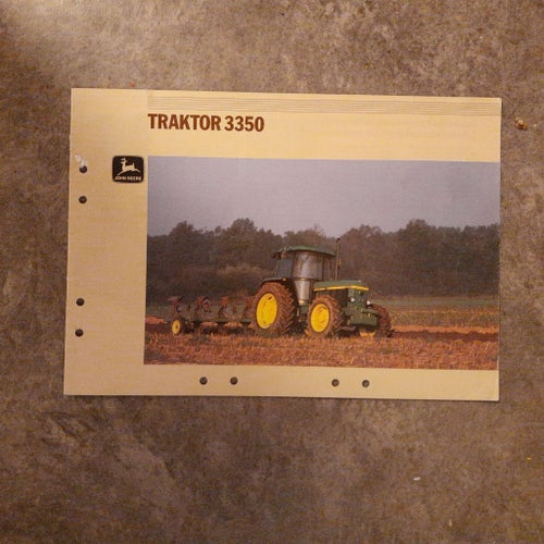 John Deere Traktor 3350 Broschyr
