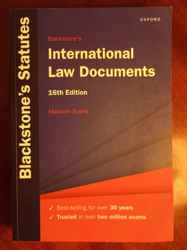 Blackstone's International Law Documents av Malcolm Evans, 2024