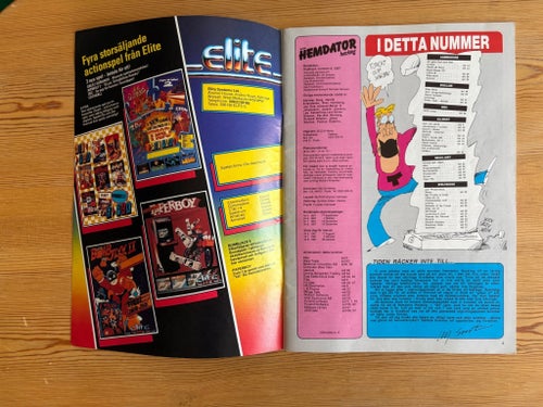 Tidningen Svenska Hemdator Hacking NR 4 - 1987 - retro dataspel programmering