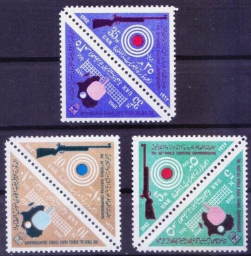 Egypten 1962 Sport—Skytte, Bordtennis Kpl serie postfriskt **