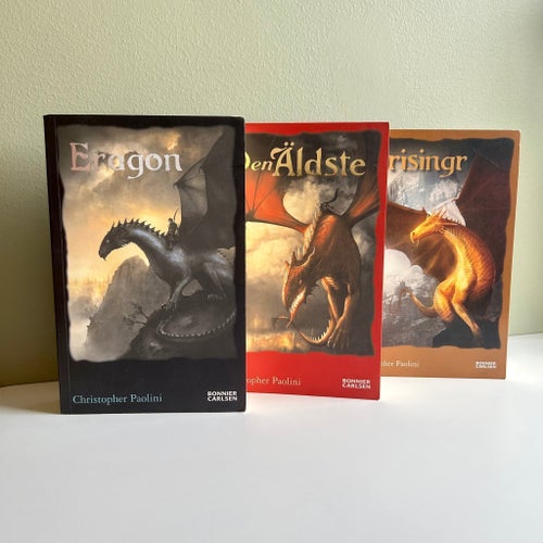 Christopher Paolini x 3 - Eragon, Den Äldste, Brisingr - Del 1-3 - Häftade