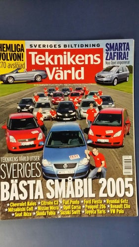 Teknikens Värld 13 2005: VW Polo, Chevrolet Kalos, Fiat Punto, Mitsubishi Colt