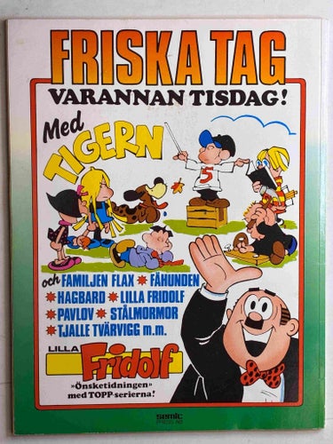 Lilla Fridolf Julalbum 1988: VG med pren.kupong