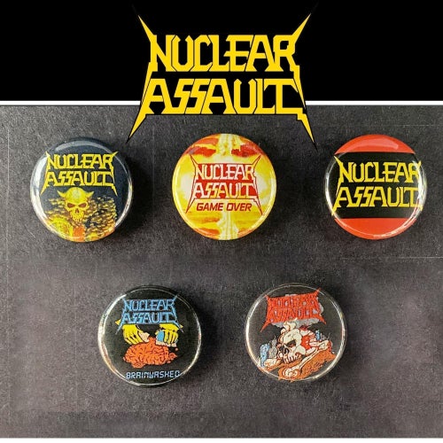 5 st Nuclear Assault pins (25 mm) * gratis porto *