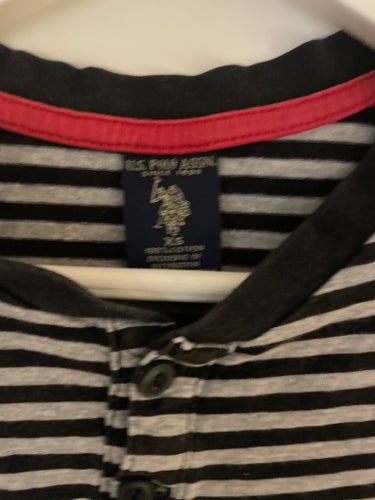 U.S. Polo Assn. svart, grå t-shirt, storlek XS