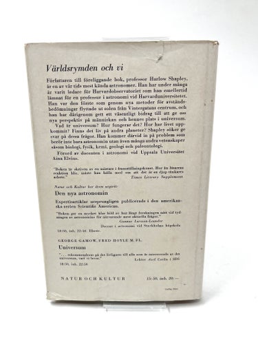 Världsrymden och vi - Harlow Shapley