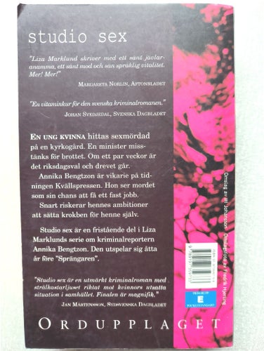 Studio sex av Liza Marklund, 2000