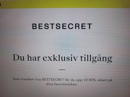 Best secret inbjudan + 10% rabatt - Exklusiva modeparadiset