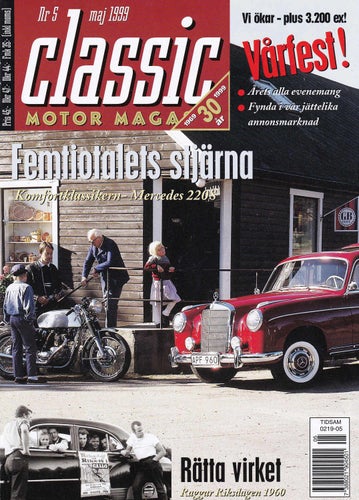 Classic 1999-5 Raggare.MGA.MB 220 S.Moped Crescent Jet-Linje