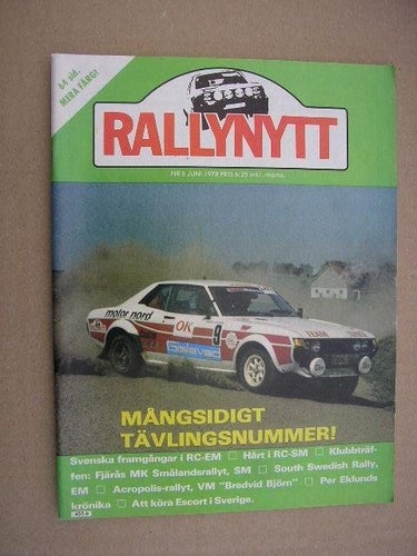 Rallynytt / Rally Nytt 1978 nr.6