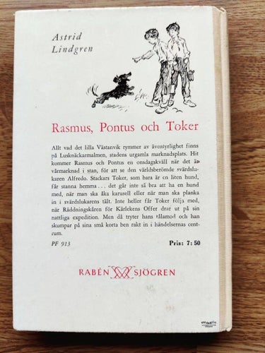 Astrid Lindgren - Rasmus, Pontus och Toker (OU) 1957