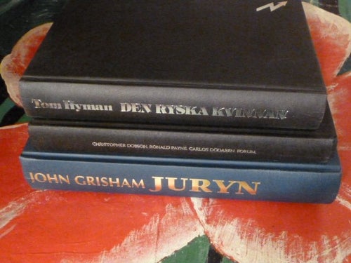 BOK, 3 STYCKEN BÖCKER, TOM HYMAN, JOHN GRISHAM, CHRISTOPHER DOBSON RONALD
