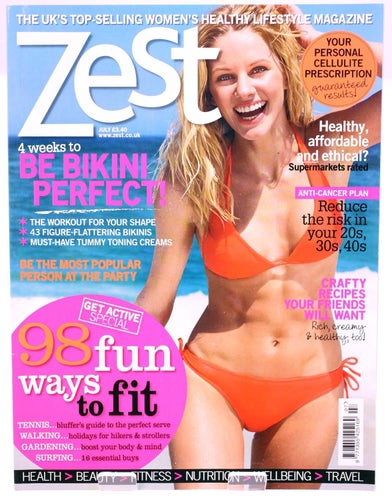 Zest magazine-July 2009-Bikini Issue-UK edition-Weight: 290g-FREE postage Sweden