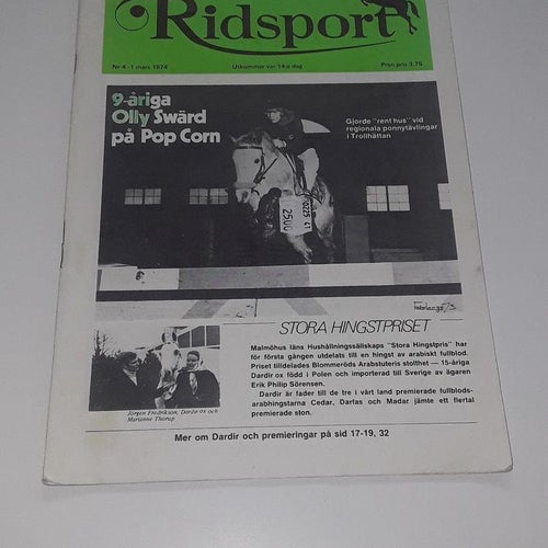 Ridsport nr 4 1974