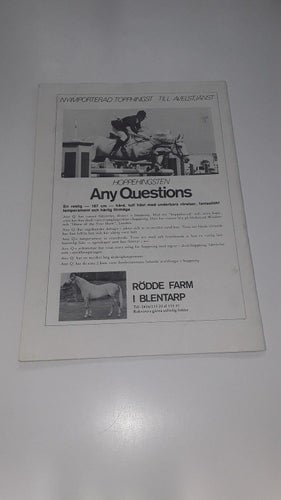 Ridsport nr 4 1974