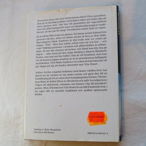 Attentat mot Vita Huset av Jeffrey Archer, 1987