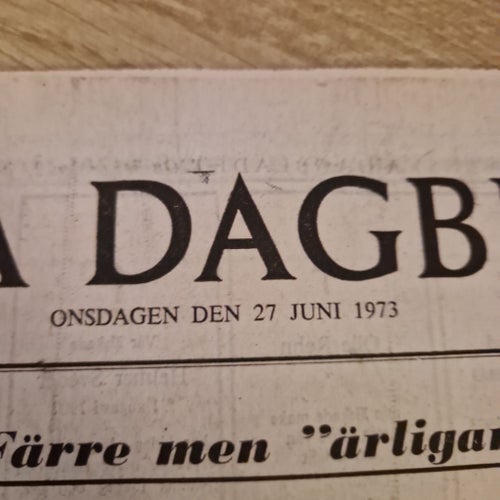 Svenska Dagbladet 27 juni 1973