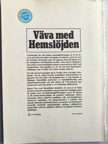 Väva med Hemslöjden av Svenska hemslöjdsföreningarnas riksförbund, 1973