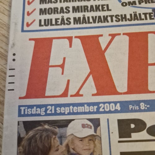 Expressen Tidning 21 September 2004