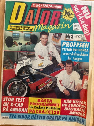 4st Datormagazin DMZ C64/128/Amiga - 1990: Nr 3,4,6,7 - retro hemdator dataspel