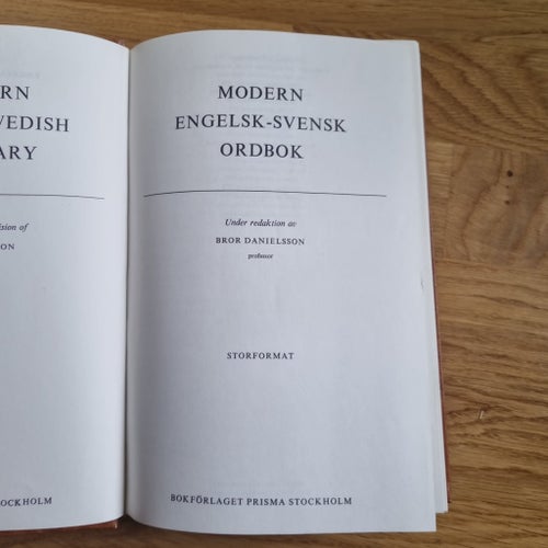 Modern Engelsk Svensk Ordbok av Bror Danielsson