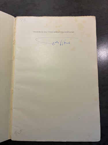 Bok ”Tegninger fra Tyske Koncentrations-lejre” av Per Ulrich från 1945!