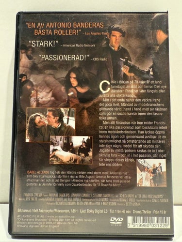 Of Love And Shadows - DVD Guldrulle!