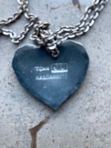 Halsband hjärta i tenn