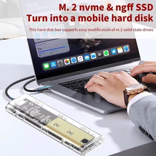 M.2 NVMe SSD-kabinett USB 3.2 Gen 2 Type-C