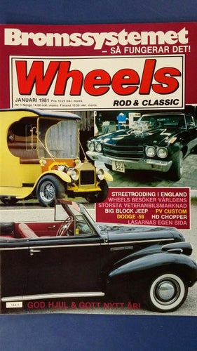 Wheels nr 1 1981: Dodge Custom Royal 1959, Buick Special Convertible 1939