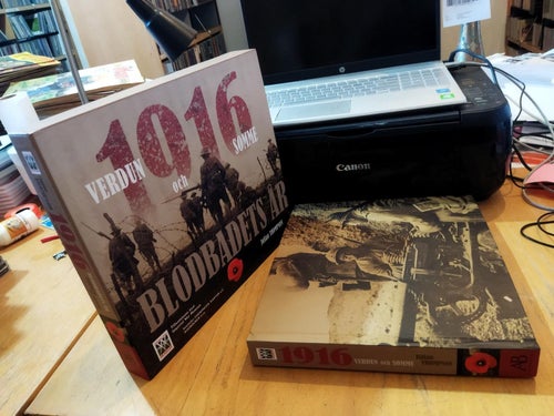 1916 blodbadets år : Verdun och Somme - Julian Thompson. Bok. Very Fine plus