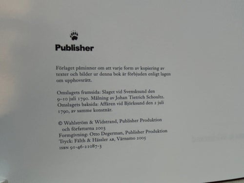 Svenska slagfält av Flera författare. Bok. Very Fine plus
