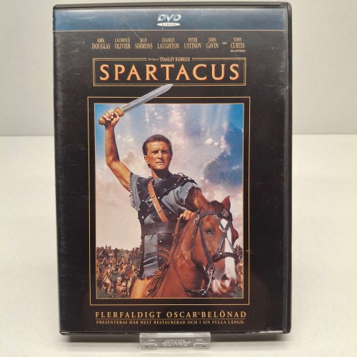Spartacus - Kirk Douglas - Region 2, DVD-Film, Svensk text, Fint skick