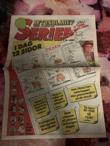 Aftonbladet Serier-bilaga 13.e oktober 1990