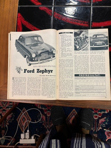 Ford Zephyr 1954 test NV 150 super sport