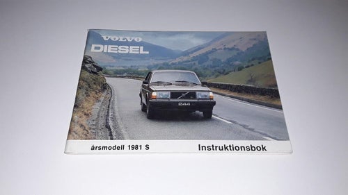 Instruktionsbok Volvo Diesel årsmodell 1981