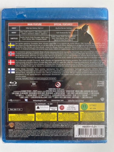 Batman Begins (Blu-ray) Fabriksforseglet