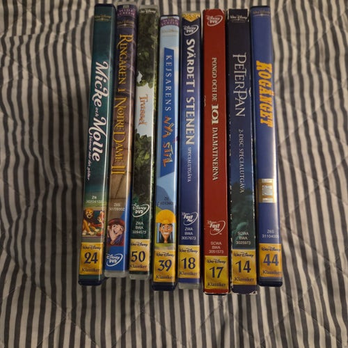 Disney Klassiker DVD-samling - 8 filmer