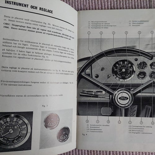 Instruktionsbok Ford D serie juli 1966