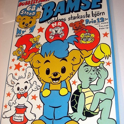 BAMSE 1990 7 (svensk) NY OLÄST TJOCKT Affisch