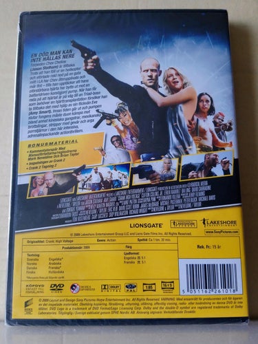 Crank High voltage, INPLASTAD, Dvd