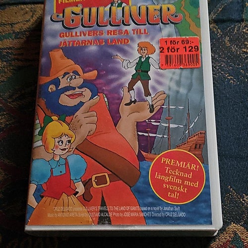 Gulliver - Gullivers Resa Till Jättarnas Land VHS Svenskt Tal