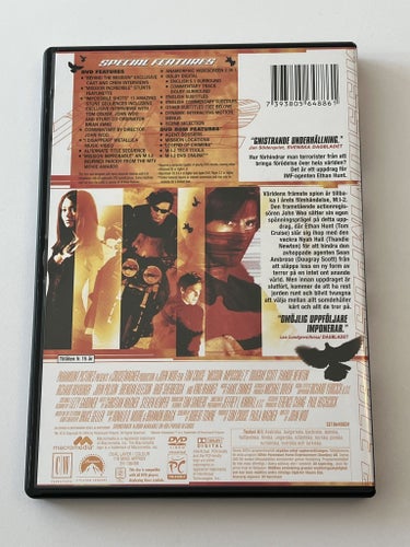 Mission impossible 2 (Tom Cruise & Dougray Scott). Beg. DVD