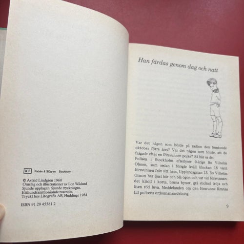 MIO, MIN MIO Astrid Lindgren 1984